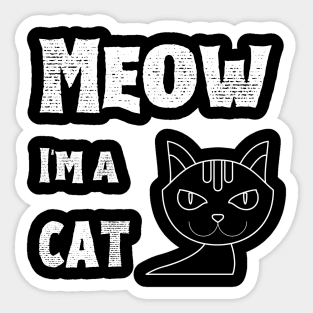 Meow I'm a Cat for the Halloween night Sticker